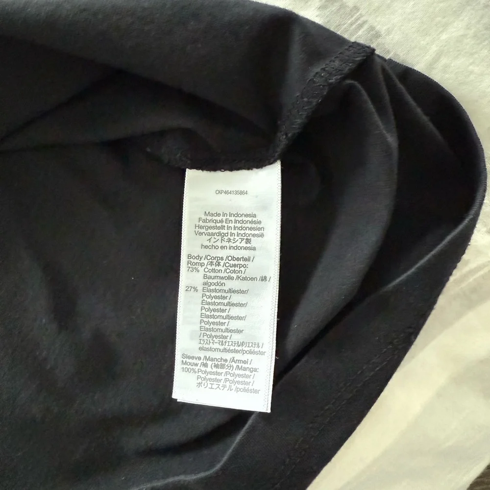 Madewell Black Sheer Sleeve Tee - Picture 8 of 10